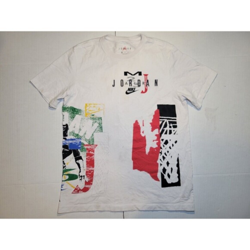 Nike Air Michael Jordan Sport DNA Retro Style Embroidered Logo Shirt Mens Medium